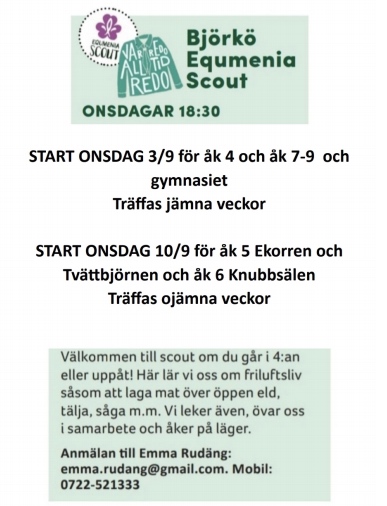 Välkommen till scout