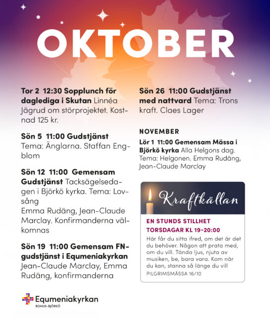 Månadsaffisch för oktober