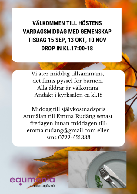 Vardagsmiddag med gemenskap