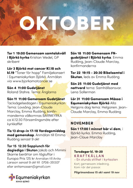 Månadsaffisch för oktober