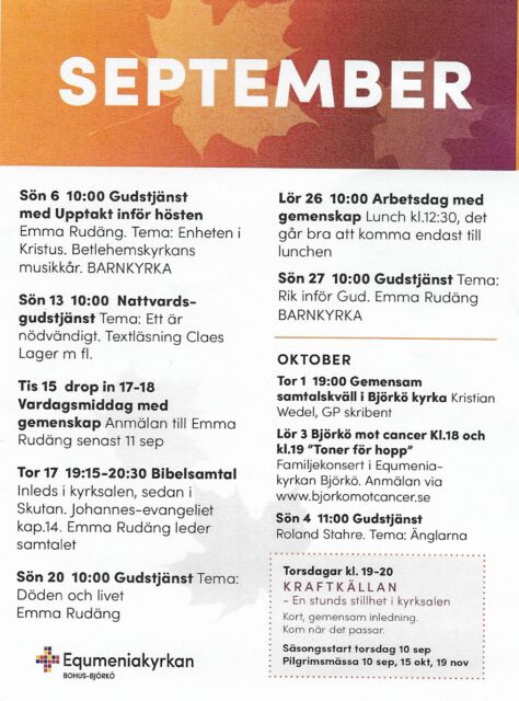 Månadsaffisch för september