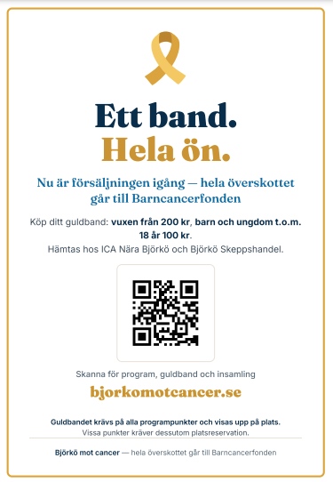 Björkö mot cancer lördagen 3 oktober